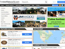 Tablet Screenshot of liveauctionworld.com